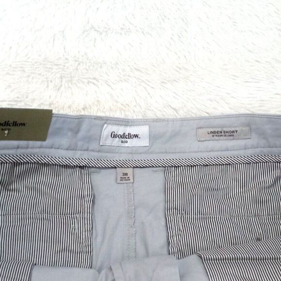 Men's Flat-Front Linden Shorts (Size 38 / 10" Inseam) "LIGHT GRAY" ~ NEW!!! - Picture 6 of 7